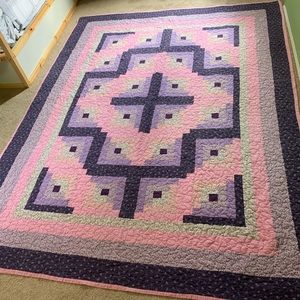 Handmade Purple & Pink Quilt